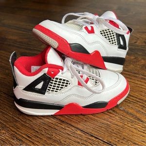 Jordan 4 Retro Fire Red Toddler 10C